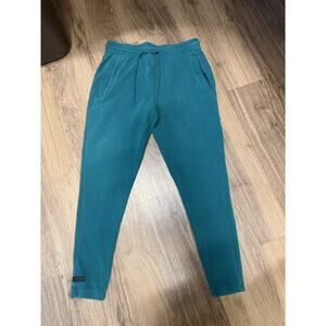 Alphalete Mens L Jogger Sweatpants Green Athletic Drawstring